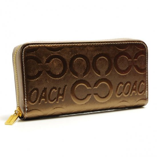 Coach Logo Large Gold Wallets BCV | Coach Outlet Canada
